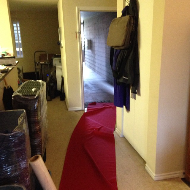 Never had a red carpet rolled out for a place I was LEAVING before. #movingday