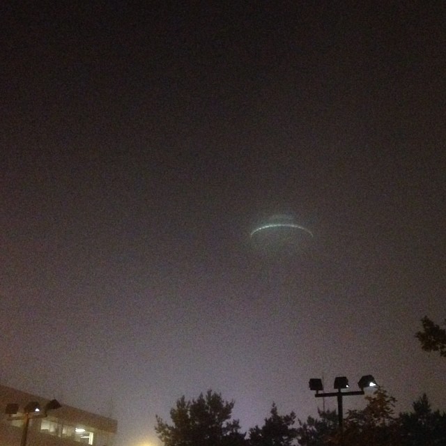 UFO hovers over Seattle.